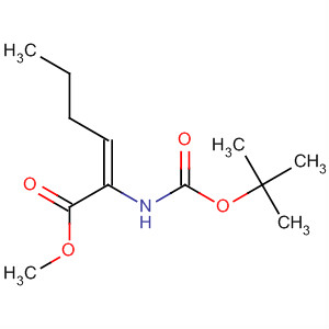 2-Hexenoic acid, 2-[[(1,1-dimethylethoxy)carbonyl]amino]-, methyl ester,(E)- molecular structure