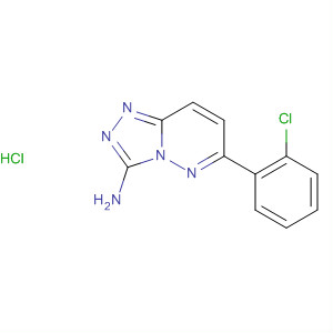 1,2,4-Triazolo[4,3-b]pyridazin-3-amine, 6-(2-chlorophenyl)-,hydrochloride molecular structure