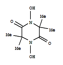 1,4-DIHYDROXY-3,3,6,6-TETRAMETHYLPIPERAZINE-2,5-DIONE molecular structure