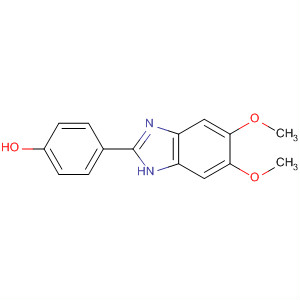 Phenol, 4-(5,6-dimethoxy-1H-benzimidazol-2-yl)- molecular structure