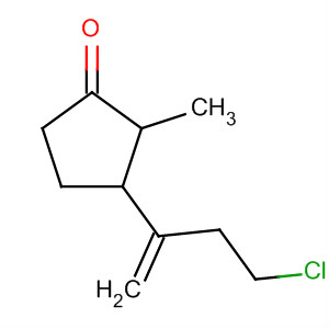 Cyclopentanone, 3-(3-chloro-1-methylenepropyl)-2-methyl- molecular structure