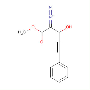 4-Pentynoic acid, 2-diazo-3-hydroxy-5-phenyl-, methyl ester molecular structure