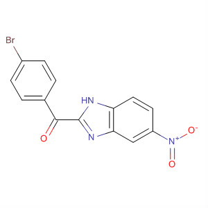 Methanone, (4-bromophenyl)(5-nitro-1H-benzimidazol-2-yl)- molecular structure
