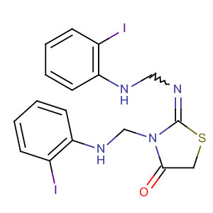 4-Thiazolidinone,3-[[(2-iodophenyl)amino]methyl]-2-[[[(2-iodophenyl)amino]methyl]imino]-