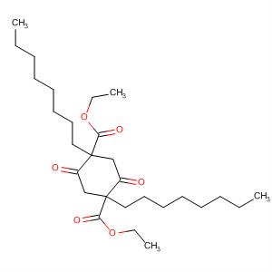1,4-Cyclohexanedicarboxylic acid, 1,4-dioctyl-2,5-dioxo-, diethyl ester,trans- molecular structure