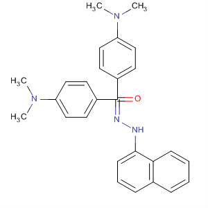 Methanone, bis[4-(dimethylamino)phenyl]-, 1-naphthalenylhydrazone molecular structure