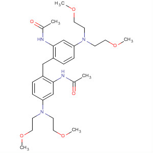 Acetamide,N,N'-[methylenebis[5-[bis(2-methoxyethyl)amino]-2,1-phenylene]]bis- molecular structure