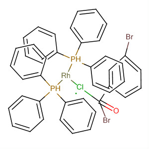 Rhodium,bromo(3-bromophenyl)carbonylchlorobis(triphenylphosphine)- molecular structure