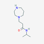 1H-1,4-Diazepine-1-propanamide, hexahydro-N-(1-methylethyl)- molecular structure