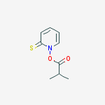 2(1H)-Pyridinethione, 1-(2-methyl-1-oxopropoxy)- molecular structure