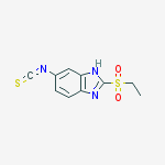 1H-Benzimidazole, 2-(ethylsulfonyl)-5-isothiocyanato- molecular structure