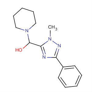 1-Piperidinemethanol, a-(1-methyl-3-phenyl-1H-1,2,4-triazol-5-yl)- molecular structure