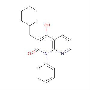 1,8-Naphthyridin-2(1H)-one, 3-(cyclohexylmethyl)-4-hydroxy-1-phenyl-