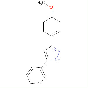 1H-Pyrazole, 4,5-dihydro-3-(4-methoxyphenyl)-5-phenyl- molecular structure