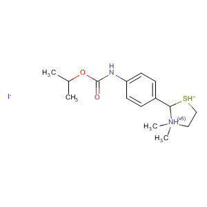 Thiazolidinium,3,3-dimethyl-2-[4-[[(1-methylethoxy)carbonyl]amino]phenyl]-, iodide molecular structure