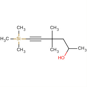 5-Hexyn-2-ol, 4,4-dimethyl-6-(trimethylsilyl)- molecular structure