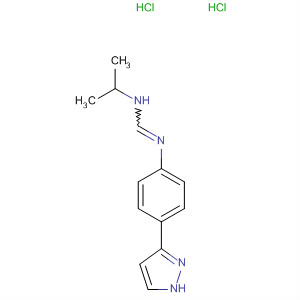 Methanimidamide, N-(1-methylethyl)-N'-[4-(1H-pyrazol-3-yl)phenyl]-,dihydrochloride molecular structure