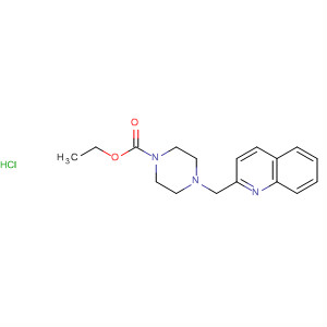 1-Piperazinecarboxylic acid, 4-(2-quinolinylmethyl)-, ethyl ester,hydrochloride