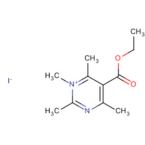 Pyrimidinium, 5-(ethoxycarbonyl)-1,2,4,6-tetramethyl-, iodide molecular structure