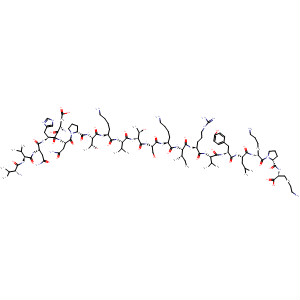 L-Lysine,L-valyl-L-valyl-L-asparaginyl-L-a-aspartyl-L-histidyl-L-asparaginyl-L-prolyl-L-threonyl-L-lysyl-L-valyl-L-threonyl-L-seryl-L-lysyl-L-isoleucyl-L-arginyl-L-valyl-L-tyrosyl-L-leucyl-L-lysyl-L-prolyl- molecular structure