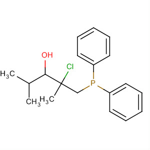 3-Pentanol, 2-chloro-1-(diphenylphosphinyl)-2,4-dimethyl- molecular structure