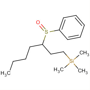 Silane, trimethyl[3-(phenylsulfinyl)heptyl]- molecular structure