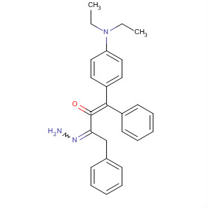 2-Propenal, 3-[4-(diethylamino)phenyl]-, phenyl(phenylmethyl)hydrazone molecular structure