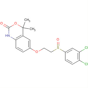 2H-3,1-Benzoxazin-2-one,6-[2-[(3,4-dichlorophenyl)sulfinyl]ethoxy]-1,4-dihydro-4,4-dimethyl-