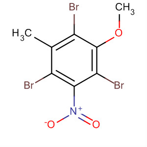 Benzene, 1,3,5-tribromo-2-methoxy-4-methyl-6-nitro- molecular structure