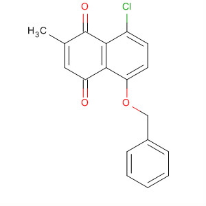 1,4-Naphthalenedione, 8-chloro-2-methyl-5-(phenylmethoxy)- molecular structure