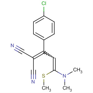 Propanedinitrile,[1-(4-chlorophenyl)-3-(dimethylamino)-3-(methylthio)-2-propenylidene]-,(Z)- molecular structure