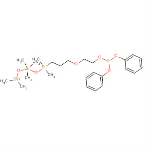 Phosphorous acid, 2-[3-(heptamethyltrisiloxanyl)propoxy]ethyl diphenylester molecular structure