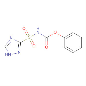 Carbamic acid, (1H-1,2,4-triazol-3-ylsulfonyl)-, phenyl ester molecular structure