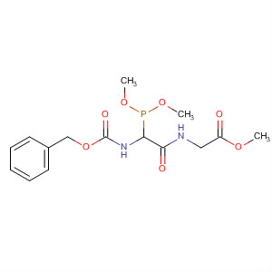 Glycine,N-[2-(dimethoxyphosphinyl)-N-[(phenylmethoxy)carbonyl]glycyl]-, methylester molecular structure