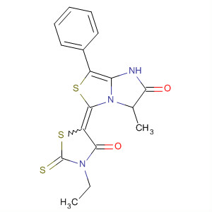 1H,5H-Imidazo[1,2-c]thiazol-2(3H)-one,5-(3-ethyl-4-oxo-2-thioxo-5-thiazolidinylidene)-3-methyl-7-phenyl-