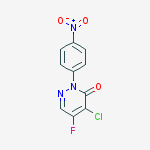3(2H)-Pyridazinone, 4-chloro-5-fluoro-2-(4-nitrophenyl)- molecular structure