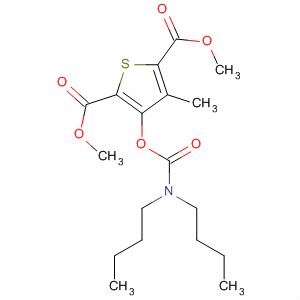 2,5-Thiophenedicarboxylic acid,3-[[(dibutylamino)carbonyl]oxy]-4-methyl-, dimethyl ester molecular structure