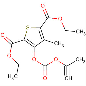 2,5-Thiophenedicarboxylic acid,3-methyl-4-[[(2-propynyloxy)carbonyl]oxy]-, diethyl ester molecular structure