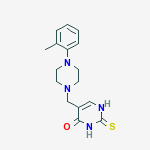 5-{[4-(2-methylphenyl)piperazin-1-yl]methyl}-2-thioxo-2,3-dihydropyrimidin-4(1H)-one