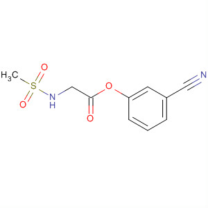 Glycine, N-(methylsulfonyl)-, 3-cyanophenyl ester molecular structure