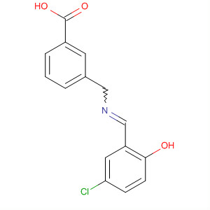 Benzoic acid, 3-[[[(5-chloro-2-hydroxyphenyl)methylene]amino]methyl]- molecular structure