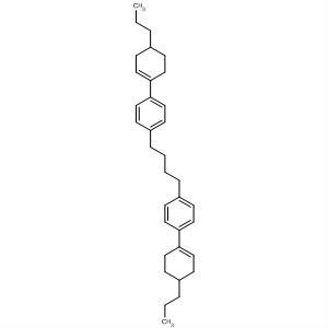 Benzene, 1,1'-(1,4-butanediyl)bis[4-(4-propyl-1-cyclohexen-1-yl)- molecular structure