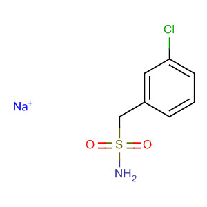 Benzenemethanesulfonamide, 3-chloro-, monosodium salt molecular structure
