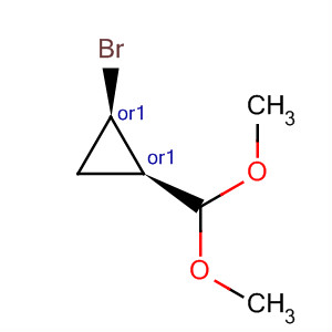 Cyclopropane, 1-bromo-2-(dimethoxymethyl)-, cis- molecular structure