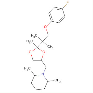 Piperidine,1-[[2-[2-(4-fluorophenoxy)-1,1-dimethylethyl]-2-methyl-1,3-dioxolan-4-yl]methyl]-2,6-dimethyl-