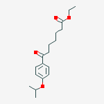 ETHYL 7-OXO-7-(4-ISOPROPOXYPHENYL)HEPTANOATE molecular structure