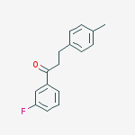 3-FLUORO-3-(4-METHYLPHENYL)PROPIOPHENONE molecular structure
