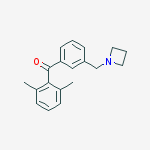 3-AZETIDINOMETHYL-2,6-DIMETHYLBENZOPHENONE molecular structure