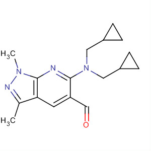 1H-Pyrazolo[3,4-b]pyridine-5-carboxaldehyde,6-[bis(cyclopropylmethyl)amino]-1,3-dimethyl-
