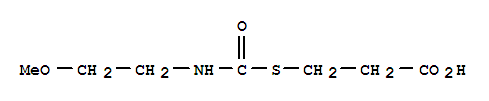 3-{[(2-methoxyethyl)carbamoyl]sulfanyl}propanoic acid molecular structure